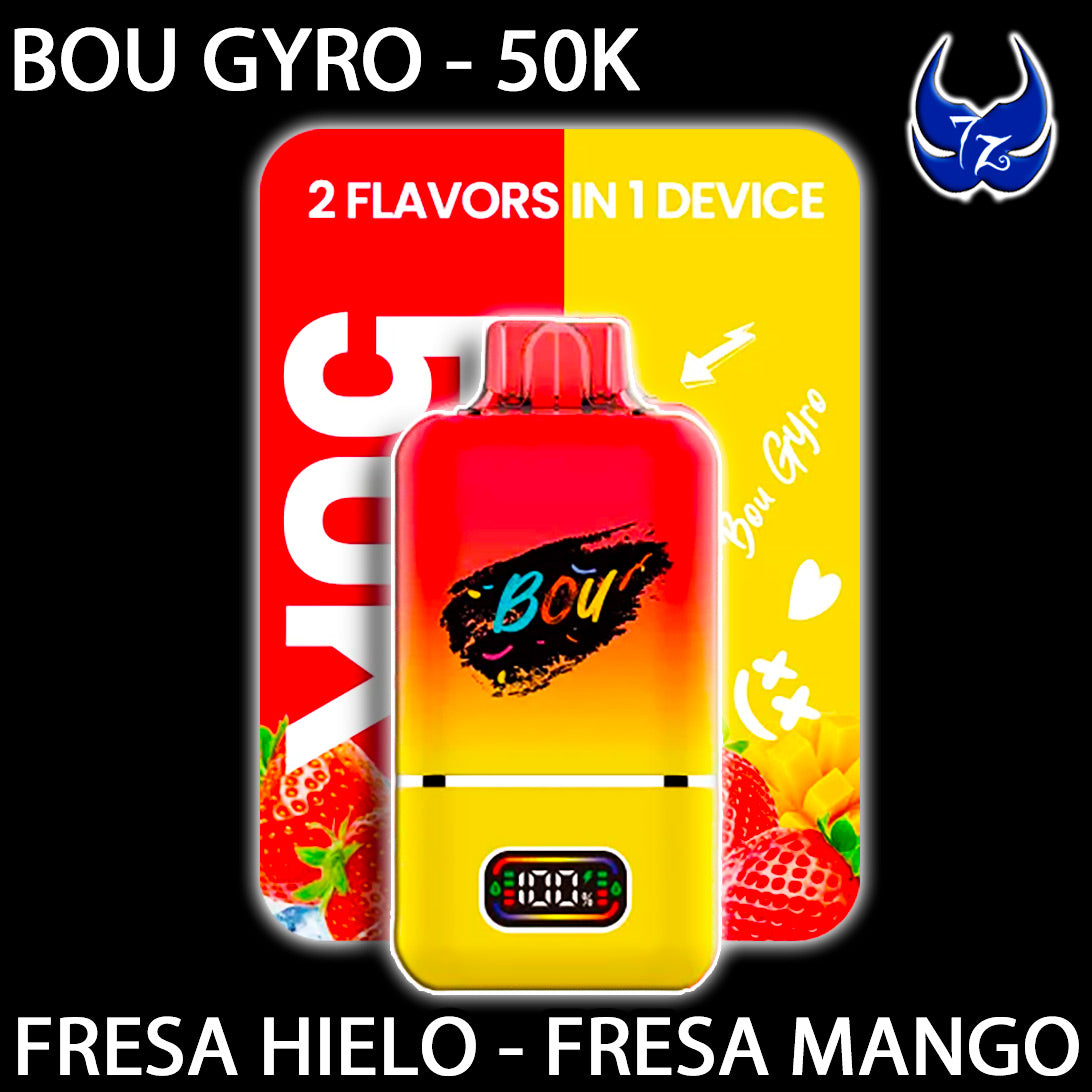 Bou Gyro 50K – Fresa Hielo · Fresa Mango