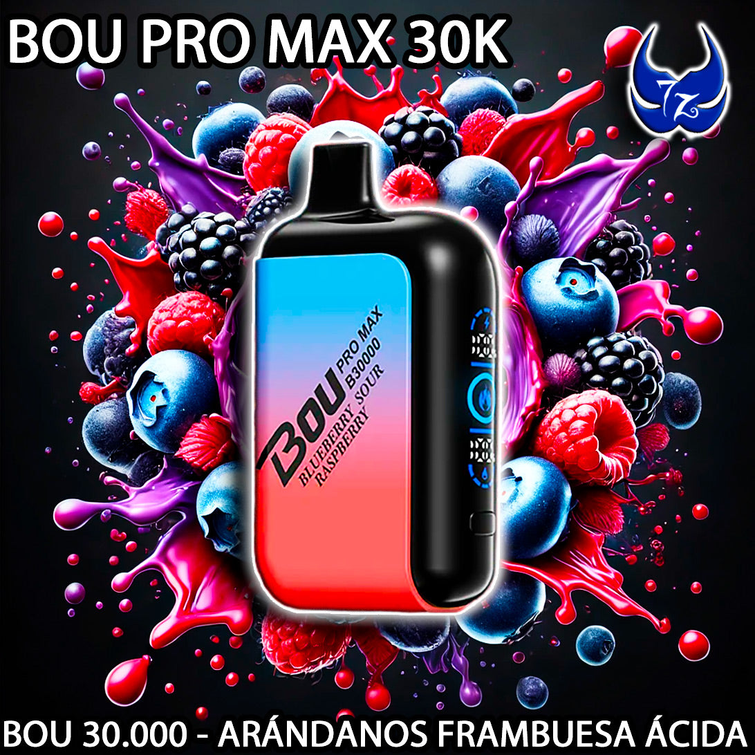 Bou Pro Max 30.000 – Arándanos Frambuesa Ácida
