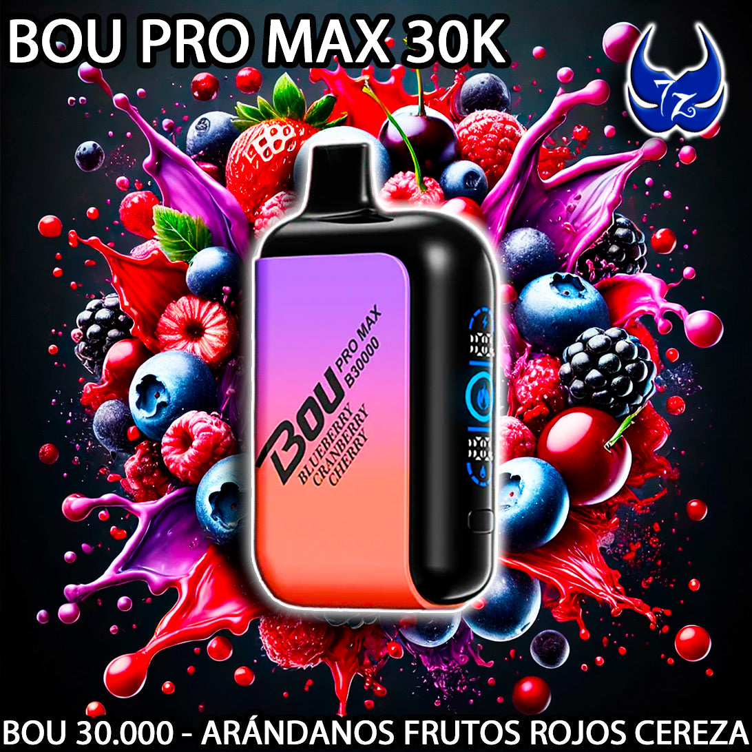 Bou Pro Max 30.000 – Arándanos · Frutos Rojos · Cereza