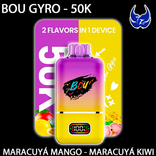 Bou Gyro 50K – Maracuyá Mango · Maracuyá Kiwi