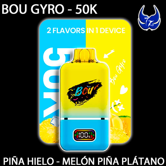 Bou Gyro 50K – Piña Hielo · Melón Piña Plátano