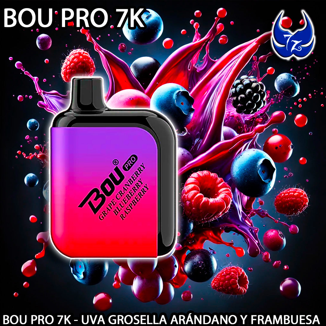 Bou Pro 7.000 – Uva, Grosella, Arándano y Frambuesa