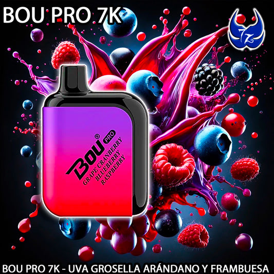 Bou Pro 7.000 – Uva, Grosella, Arándano y Frambuesa