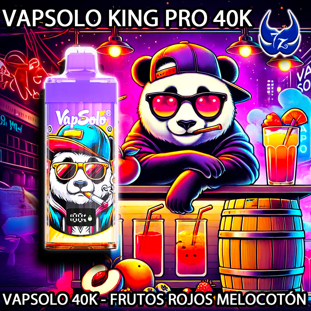 VapSolo King Pro 40K – Frutos Rojos Melocotón