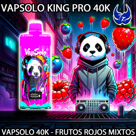 VapSolo King Pro 40K – Frutos Rojos Mixtos