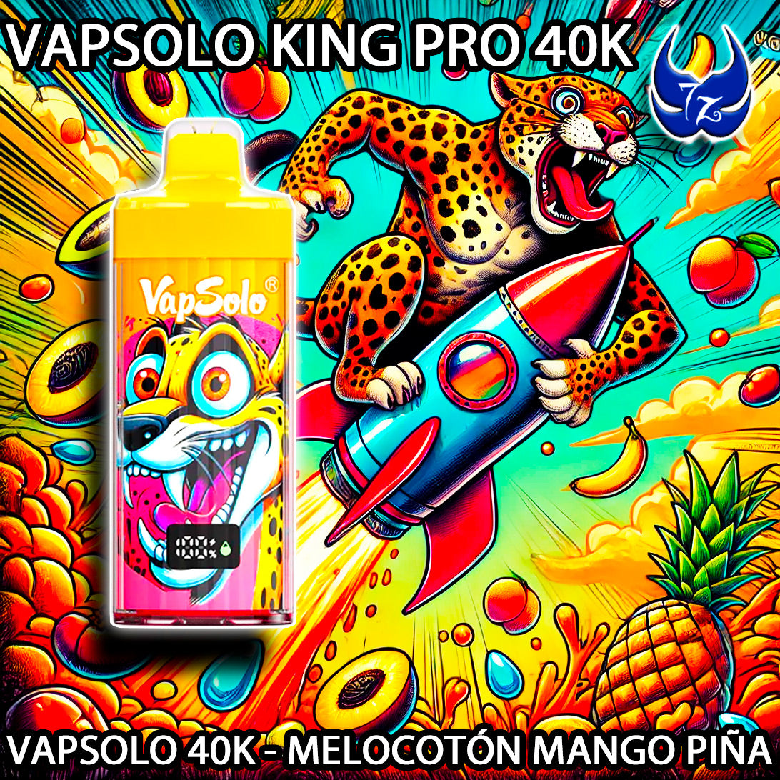 VapSolo King Pro 40K – Melocotón Mango Piña